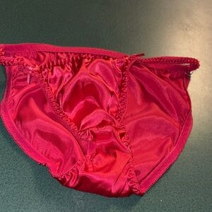 Best price Vintage Y2K string bikini underwear Women's Satin Panties